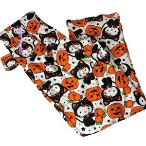 BRAND NEW Hello‎ Kitty Halloween Pumpkin Black Cat Pajama Pants S